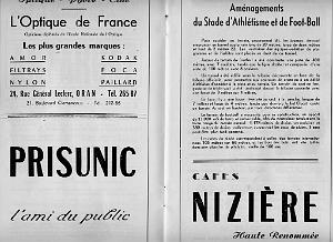 ORAN 5 MAI 1957 PLAQUETTE D INAUGURATION DU STADE MUNICIPAL  (8)